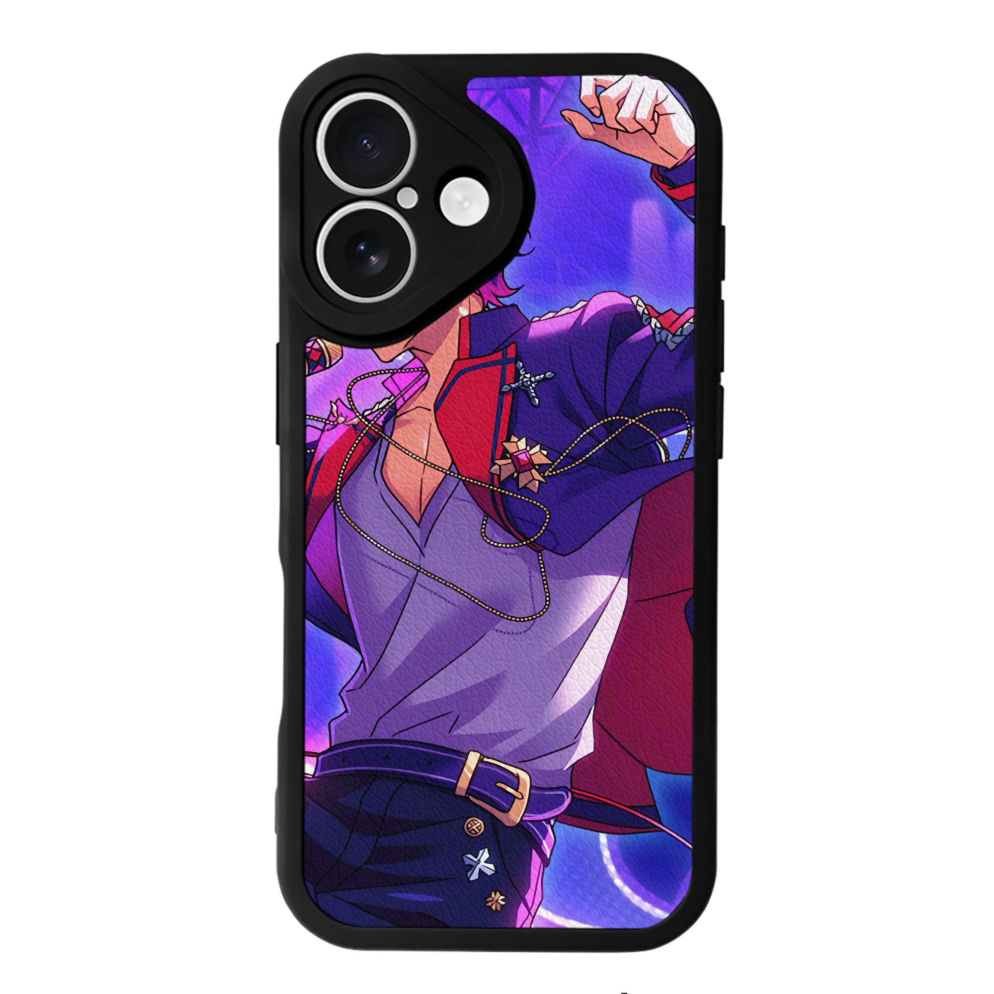 （画像用） あんさんぶるスターズ! Ensemble Stars 【iPhone 16シリーズ対応】シリコンスマホケース（レザー調） 材質：シリコン